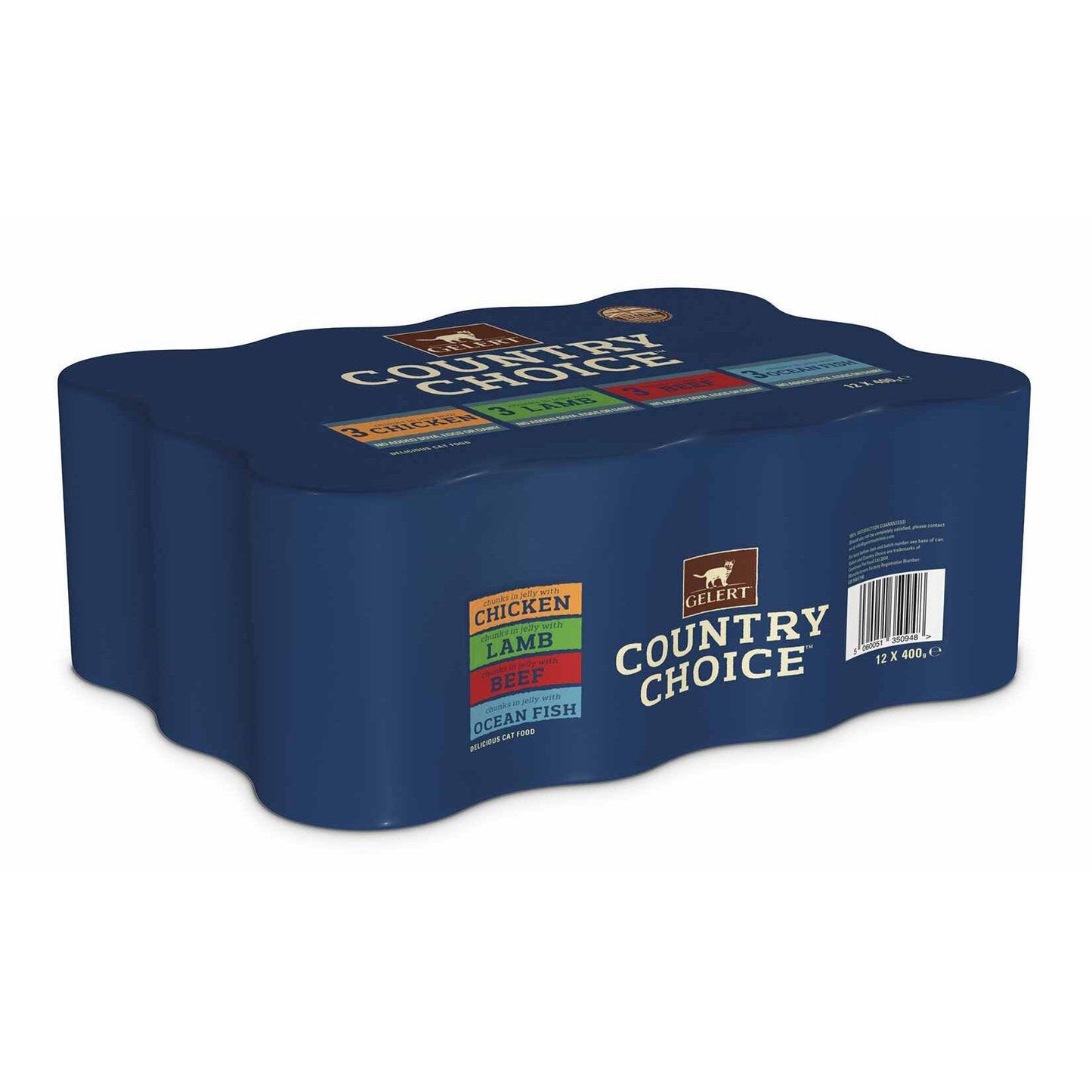 Gelert Country Choice Adult Cat Variety in Jelly Cat Food 12 x 400g - North East Pet Shop Gelert