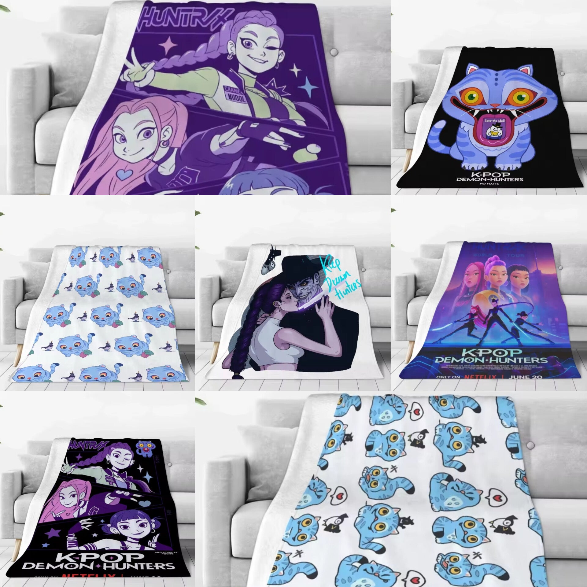 Demon Hunters Extra Large Dog Blanket - North East Pet Shop North East Pet Shop