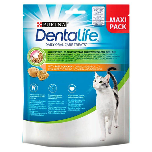 DENTALIFE Chicken Dental Cat Treats, 140g - North East Pet Shop DentaLife