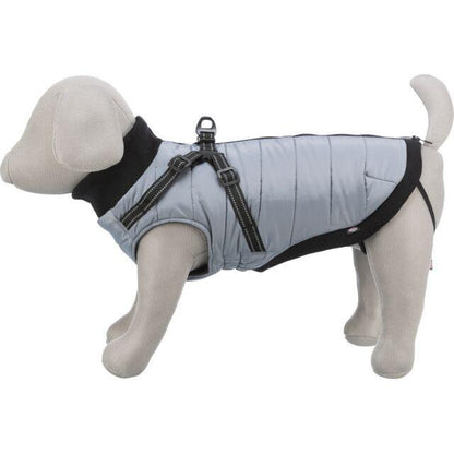 Dog Coat with harness - Pontis Grey - North East Pet Shop Trixie