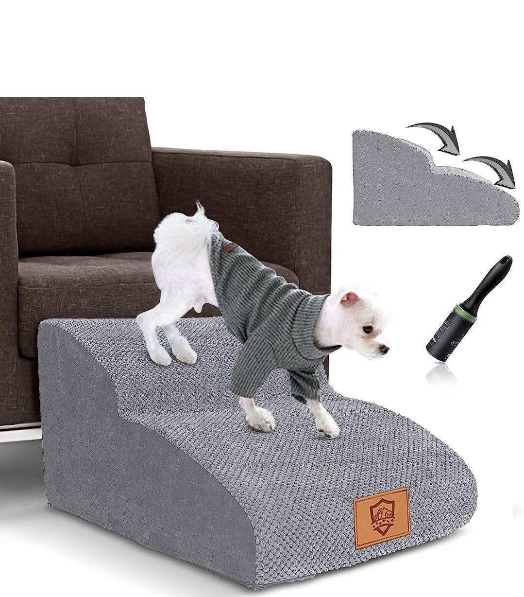 Dog Stairs for Bed/Sofa, 2-Steps High Density Foam Pet Stairs - North East Pet Shop Dog Shack UK