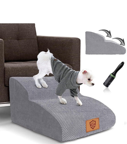 Dog Stairs for Bed/Sofa, 2-Steps High Density Foam Pet Stairs - North East Pet Shop Dog Shack UK