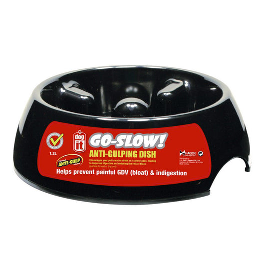 Dogit Anti Gulping Bowl Black - North East Pet Shop Dogit