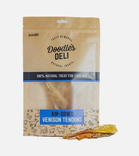 Doodles Deli Air Dried Venison Tendon 120g - North East Pet Shop Doodles Deli