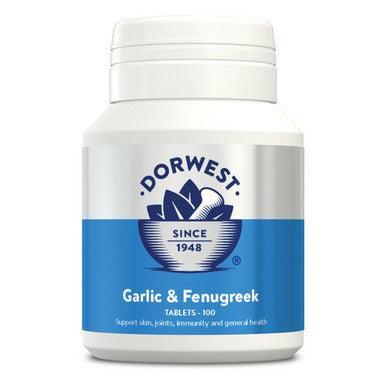 Dorwest Garlic & Fenugreek 100 Tablets - North East Pet Shop Dorwest