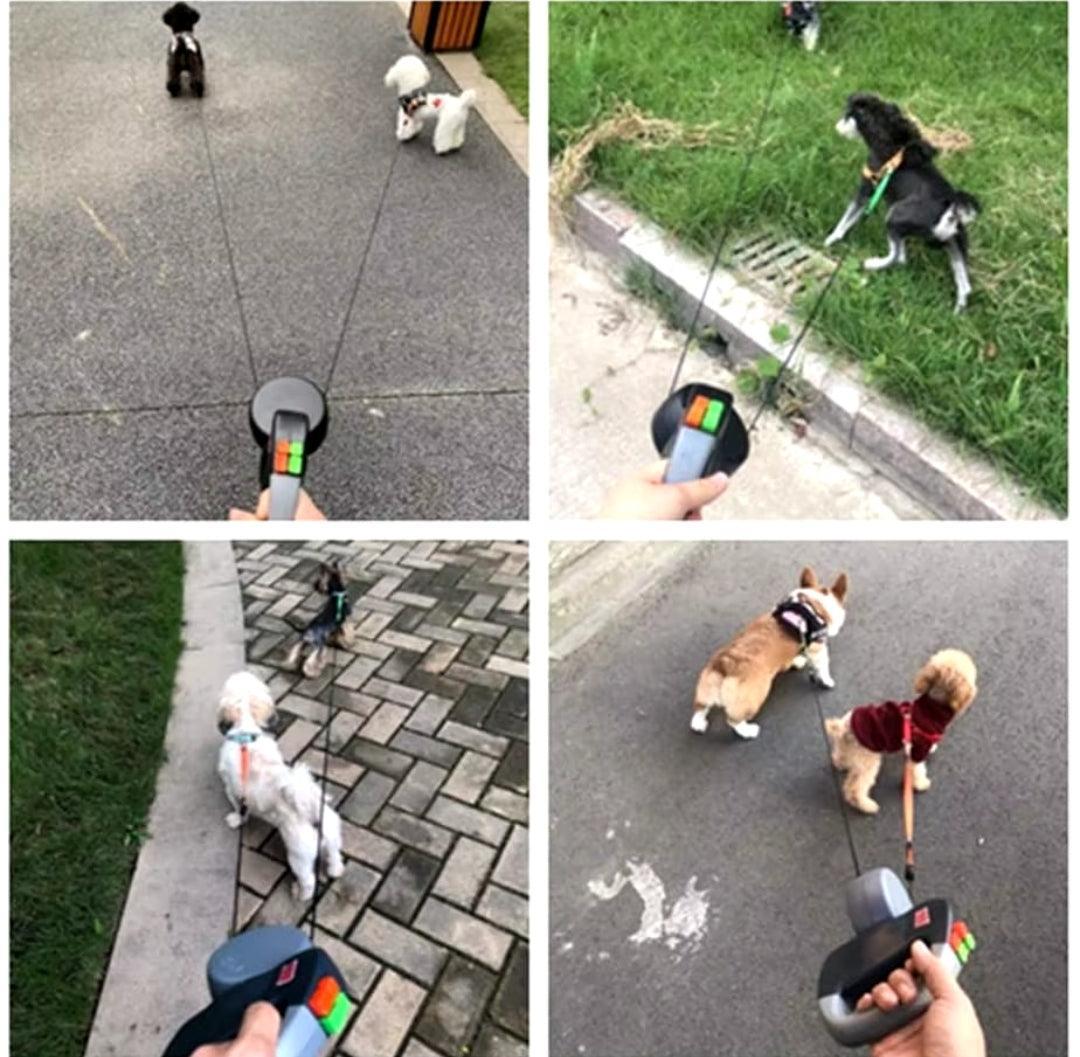 Double Dog Anti Twist Extendable Lead - No More Tangle! - North East Pet Shop Dog Shack UK