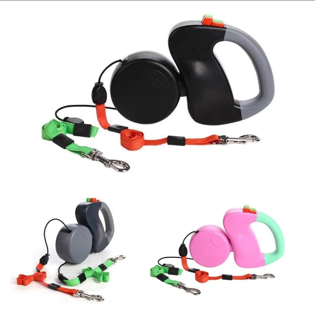 Double Dog Anti Twist Extendable Lead - No More Tangle! - North East Pet Shop Dog Shack UK