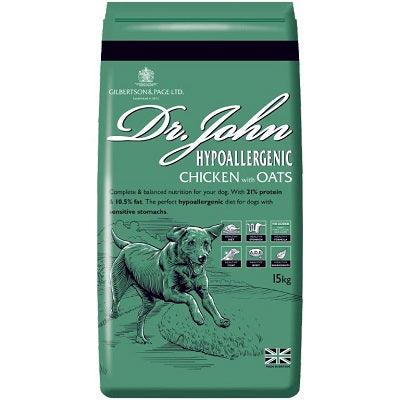 Dr John Hypoallergenic Chicken with Oats 15kg - North East Pet Shop Dr John