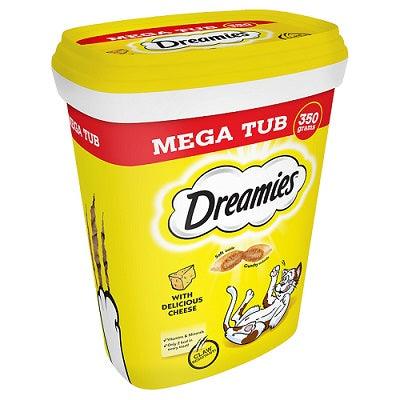 Dreamies Cheese Mega Tub 2x350g - North East Pet Shop Dreamies