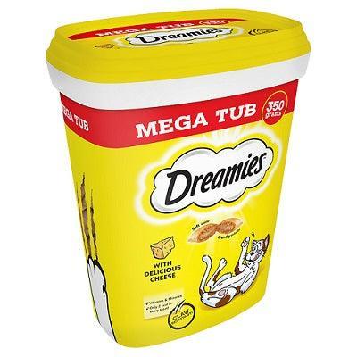 Dreamies Cheese Mega Tub 350g - North East Pet Shop Dreamies