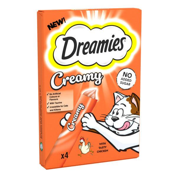 Dreamies Creamy Chicken 11x40g - North East Pet Shop Dreamies