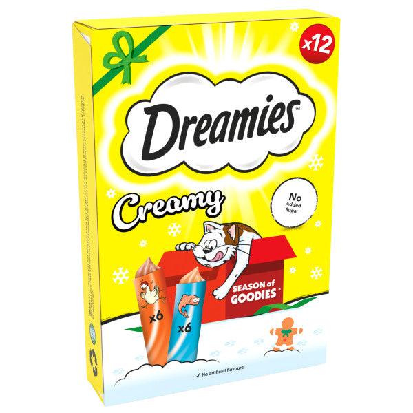 Dreamies Creamy Chicken&Salmon 7x12pk - North East Pet Shop Dreamies