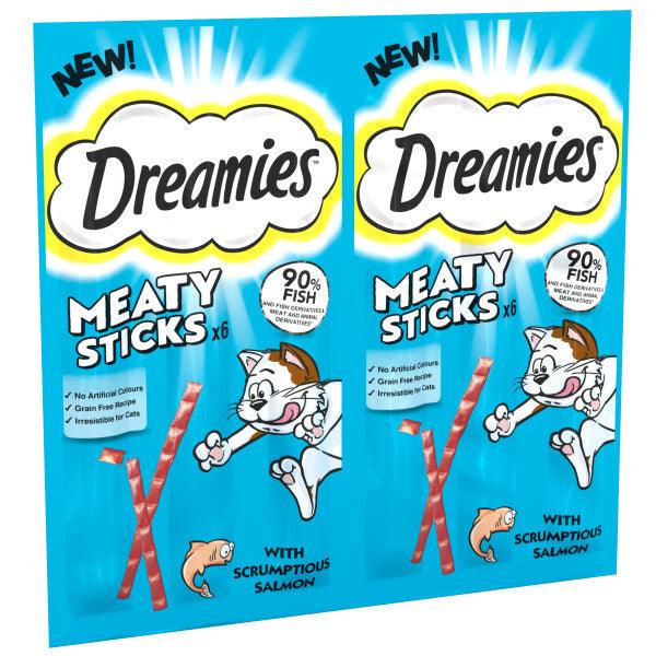 Dreamies Meaty Sticks Salmon 14x30g - North East Pet Shop Dreamies