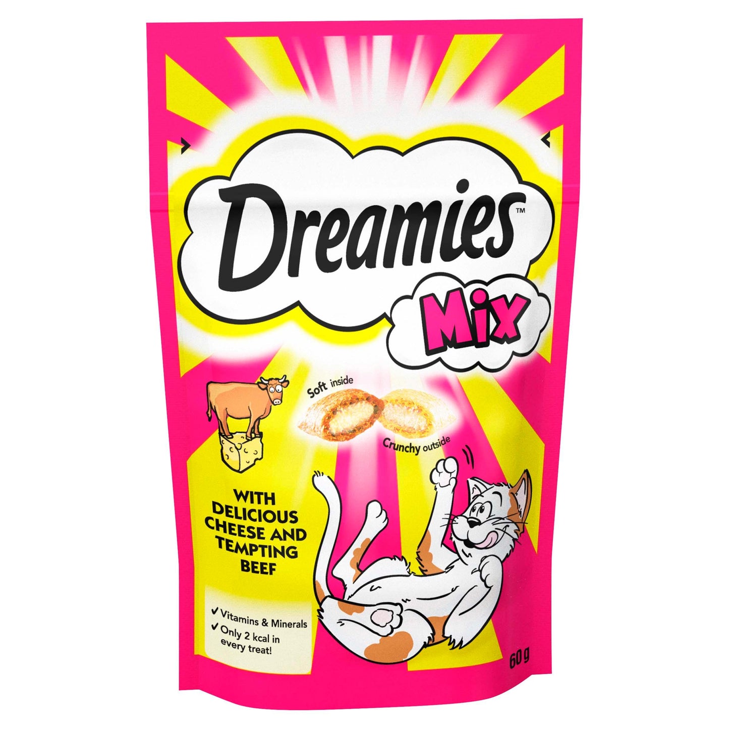 Dreamies Mix Beef & Cheese 8x60g - North East Pet Shop Dreamies