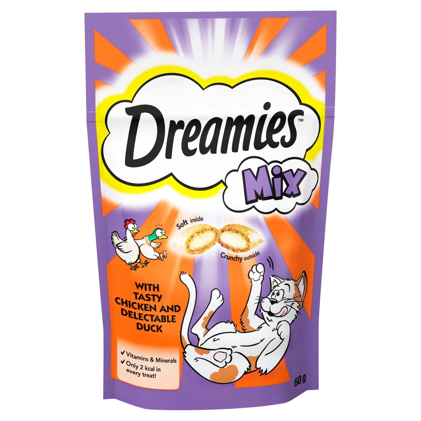 Dreamies Mix Chicken & Duck 8x60g - North East Pet Shop Dreamies