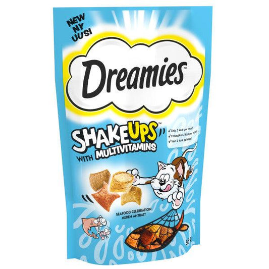 Dreamies Shakeups Seafood 8x55g - North East Pet Shop Dreamies