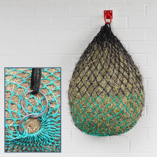 Drip Feed Easy Tie Polypropylene Hay/Haylage Net Black/Red 30" Small - North East Pet Shop Perry Equestrian