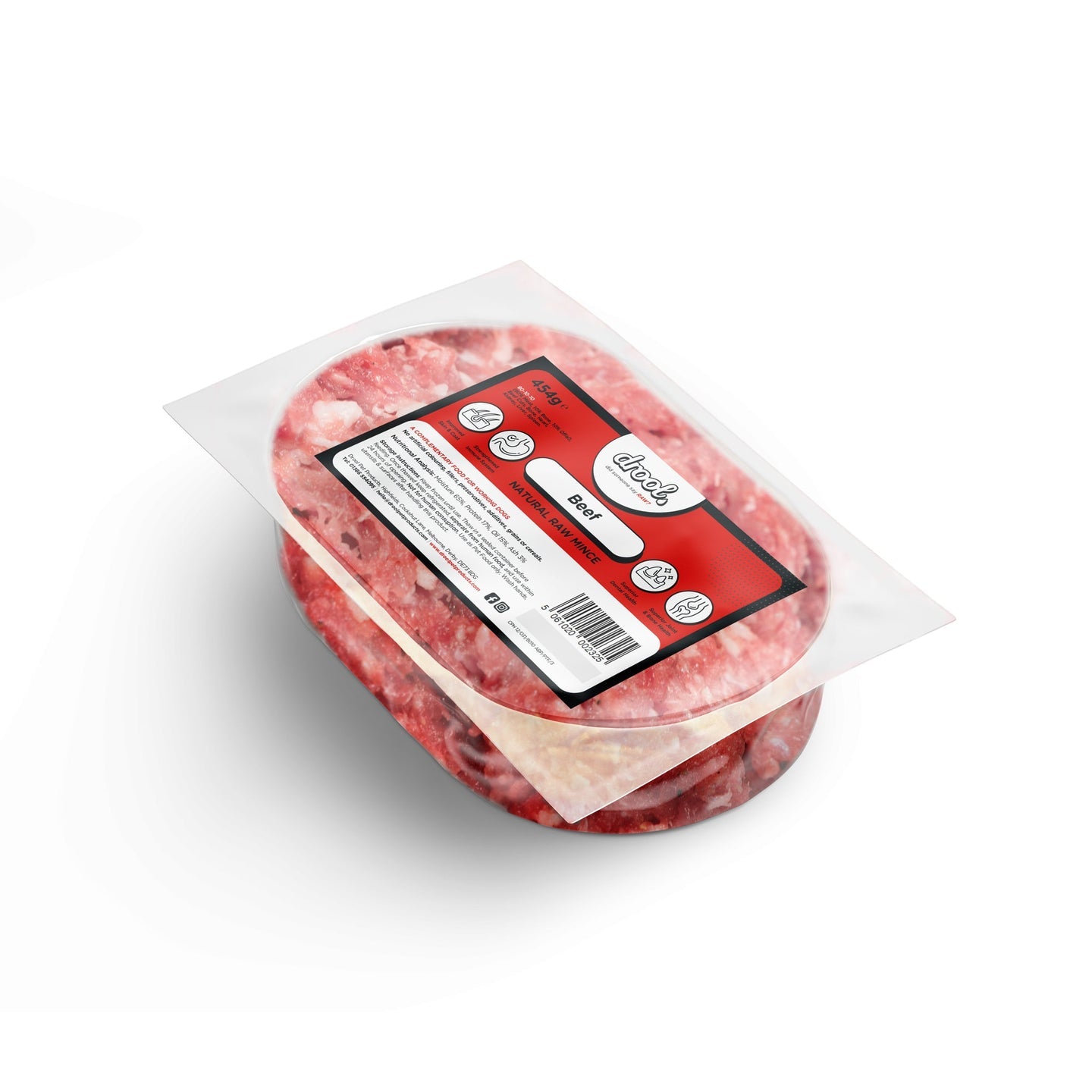 Drool Mince Standard Beef 454g - North East Pet Shop Drool