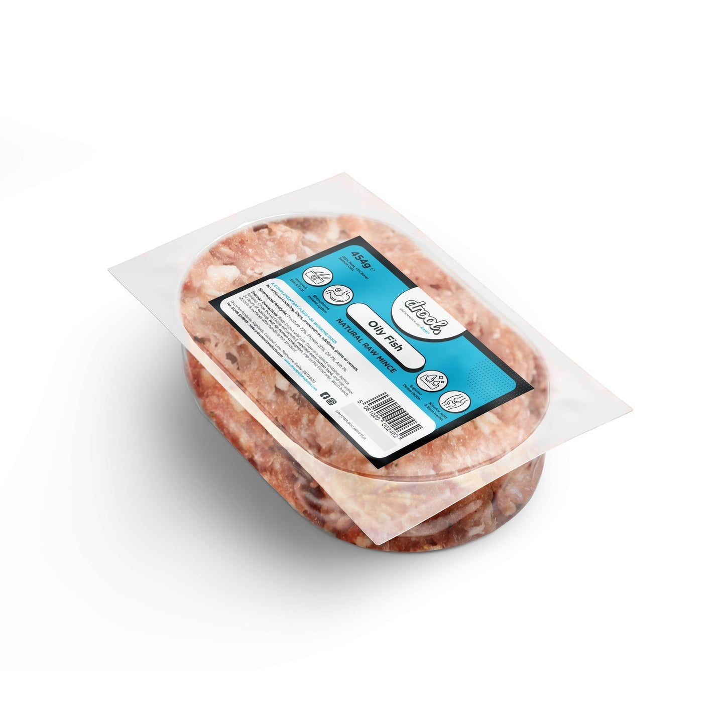 Drool Mince Standard Oily Fish 454g - North East Pet Shop Drool