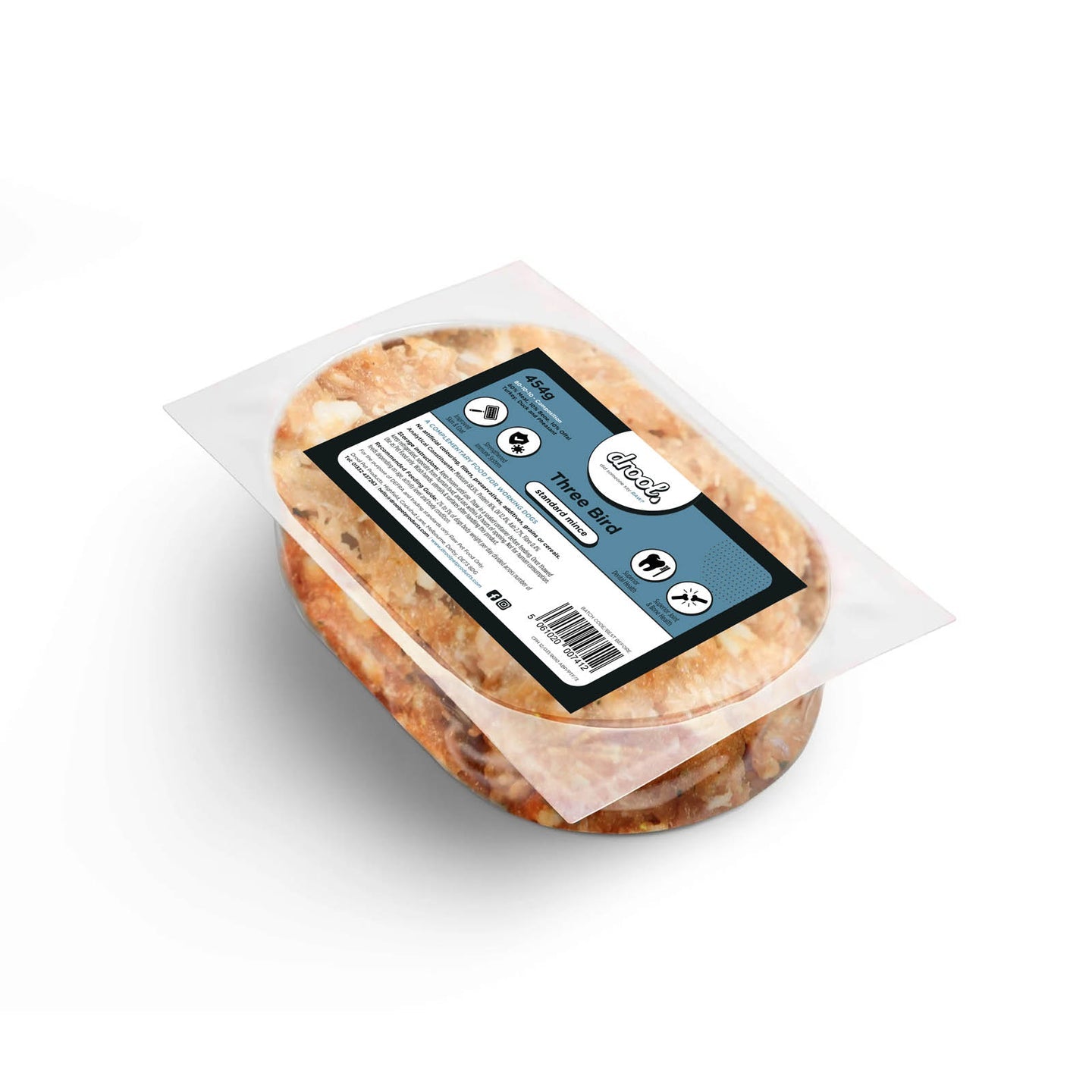 Drool Mince Standard Three Bird 454g - North East Pet Shop Drool