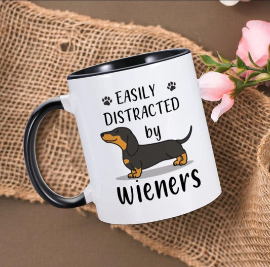 Easily Distracted by Weiners Mug - North East Pet Shop Dog Shack UK
