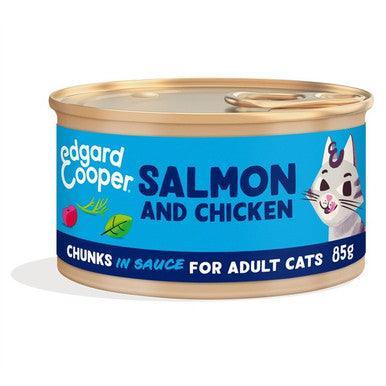 Edgard & Cooper Cat Chunks Salmon & Chicken 85g x 18 - North East Pet Shop Edgard & Cooper