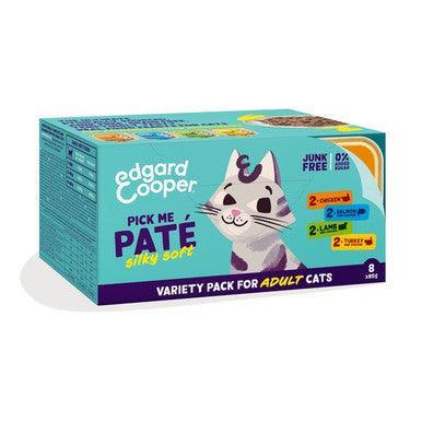 Edgard & Cooper Cat Multipack Pate Chicken/Salmon/Turkey/Lamb 680g x 4 - North East Pet Shop Edgard & Cooper