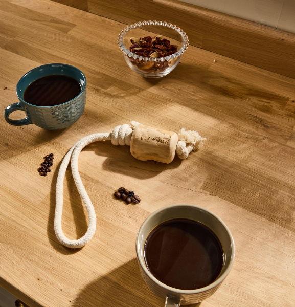 Elkwood Coffee Wood Rope Toy - North East Pet Shop Elkwood