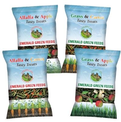 Emerald Green Tasty Treat Grass&Apple - North East Pet Shop Emerald Green Feeds