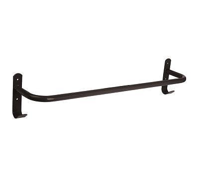 Equine Rug Rail With Tack Hooks - Black - North East Pet Shop Earlswood