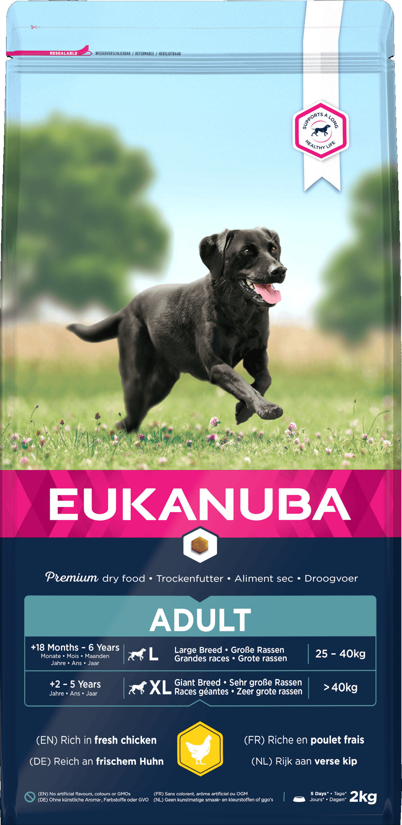 Eukanuba Adult Lrg Breed Chicken 4x2kg - North East Pet Shop Eukanuba