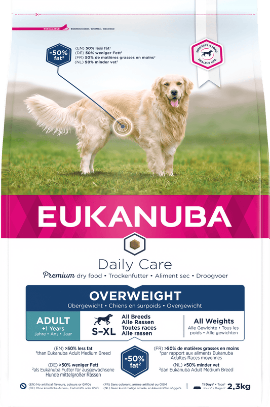 Eukanuba Daily Care Overweight 2.3kg - North East Pet Shop Eukanuba