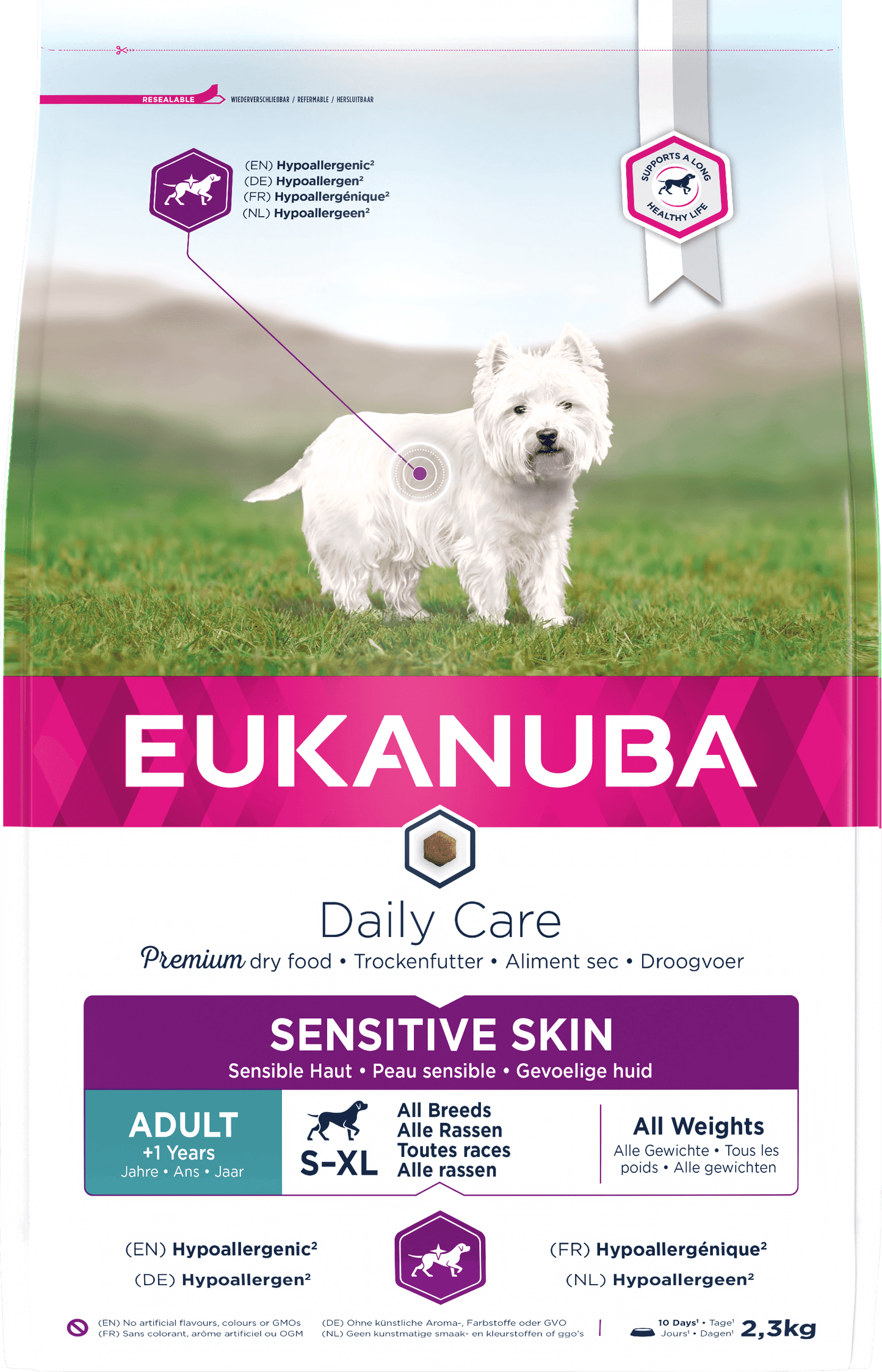 Eukanuba D/Care Sensitive Skin 3x2.3kg - North East Pet Shop Eukanuba