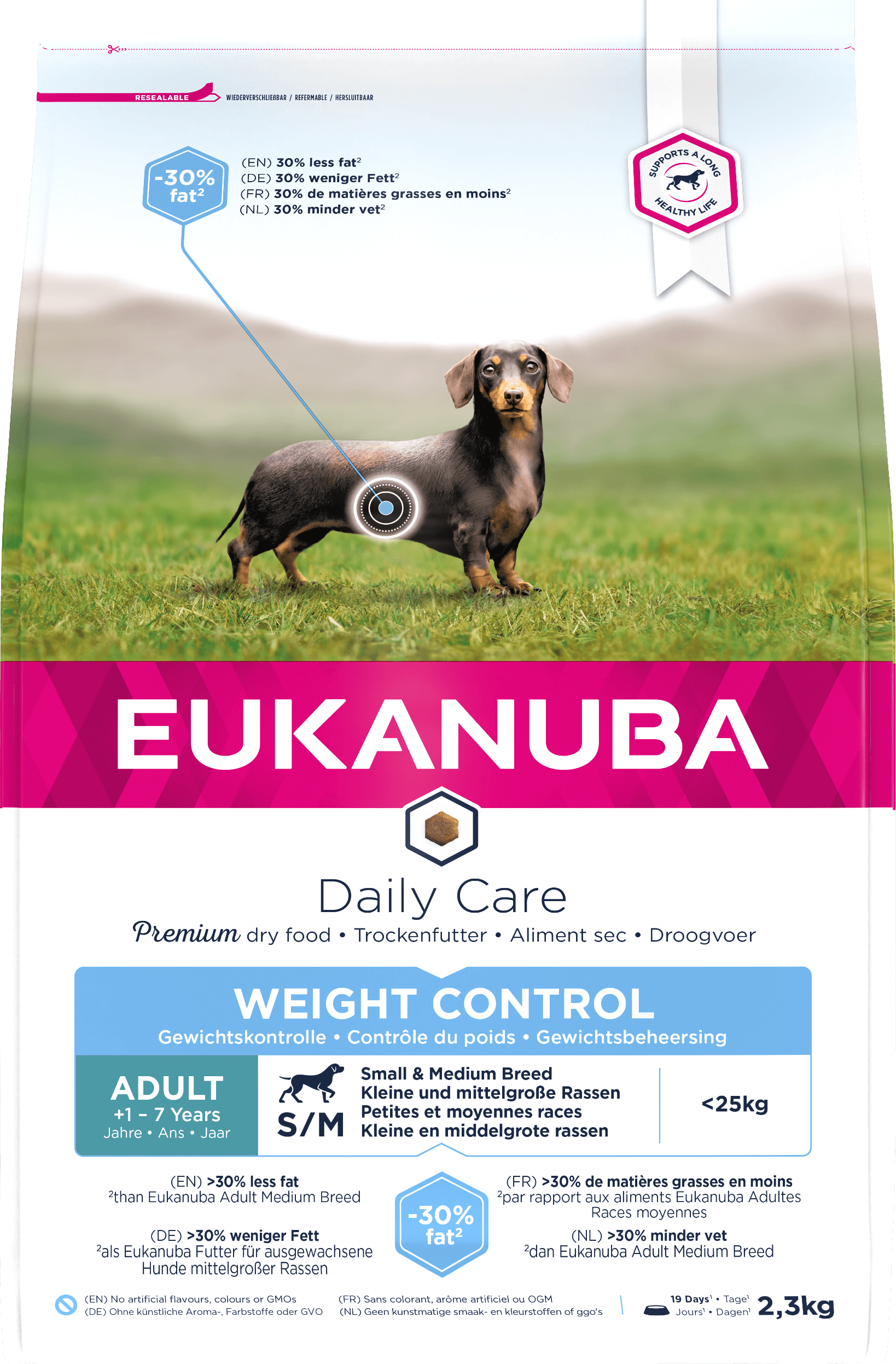 Eukanuba D/Care Weight Cont S/M 3x2.3kg - North East Pet Shop Eukanuba