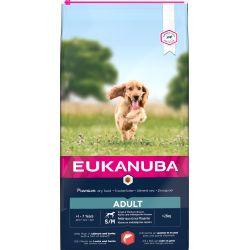 Eukanuba Dog Adult Small & Medium SALMON & BARLEY WITH A HINT OF SPINACH, 12kg - North East Pet Shop Eukanuba