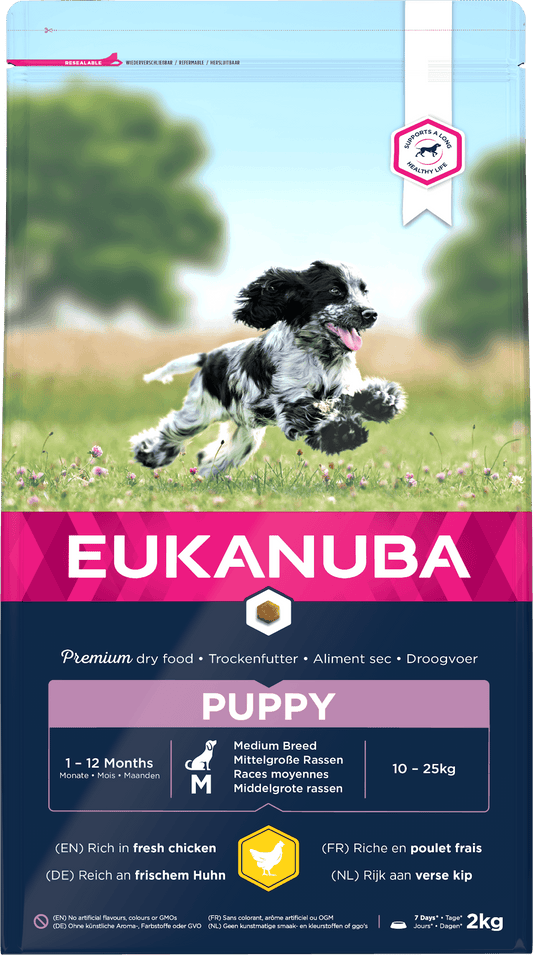 Eukanuba Puppy Medium Chicken 3x2kg - North East Pet Shop Eukanuba