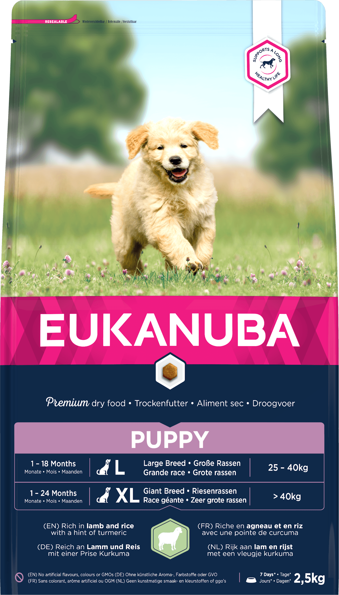 Eukanuba Puppy/Junior Large Lamb 3x2.5kg - North East Pet Shop Eukanuba