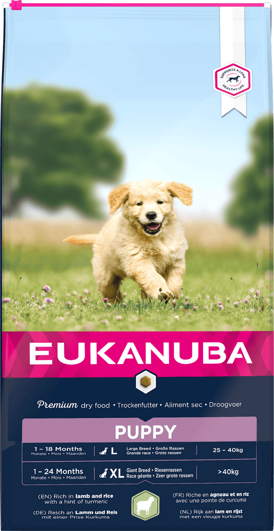 Eukanuba Puppy/Junior Large Lamb - North East Pet Shop Eukanuba