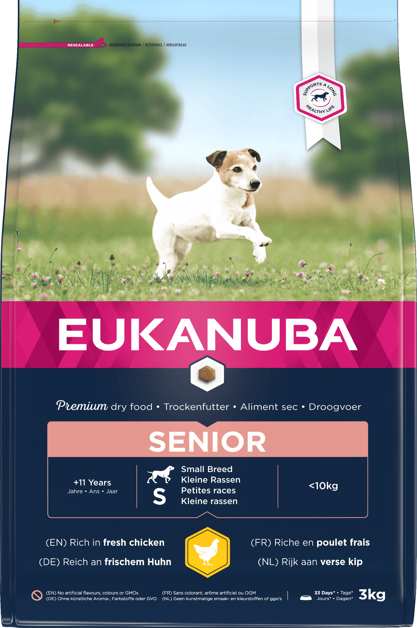 Eukanuba Senior Sml Brd Chicken 3x3kg - North East Pet Shop Eukanuba