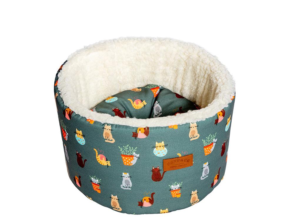 FatFace Mischievous Cats Cat Cosy Bed - North East Pet Shop FatFace