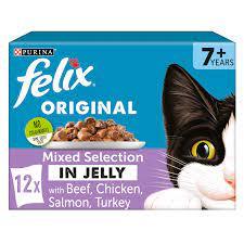 FELIX ORIGINAL Mixed Selection Wet Cat Food 12pk 7+ - North East Pet Shop Felix