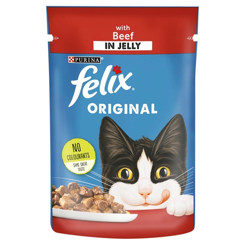 Felix Pch Beef CIJ 20x100g - North East Pet Shop Felix