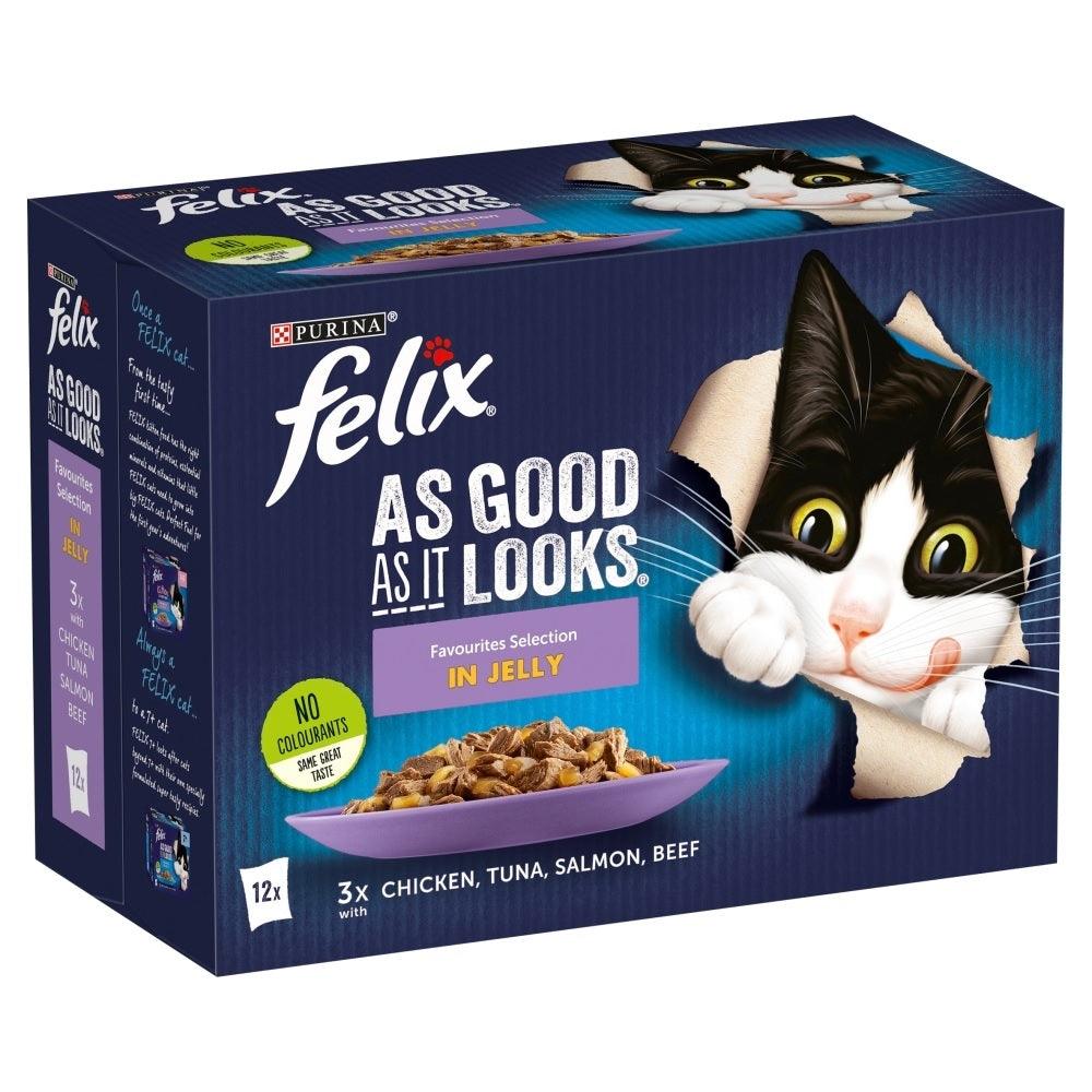 Felix Pouch As Good As It Looks Favourites 12 x 100g - North East Pet Shop Felix