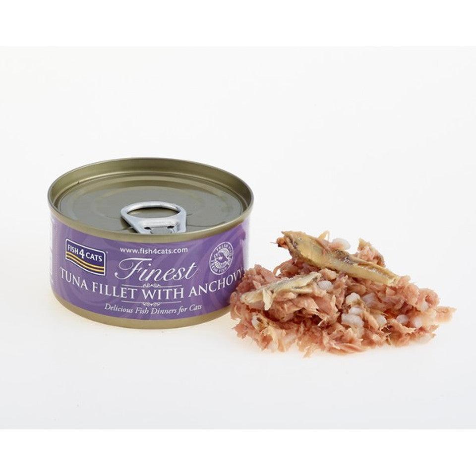 Fish4Cats Finest Tuna Fillet With Anchovy BUY 9 GET 1 FREE! - North East Pet Shop Fish4Cats