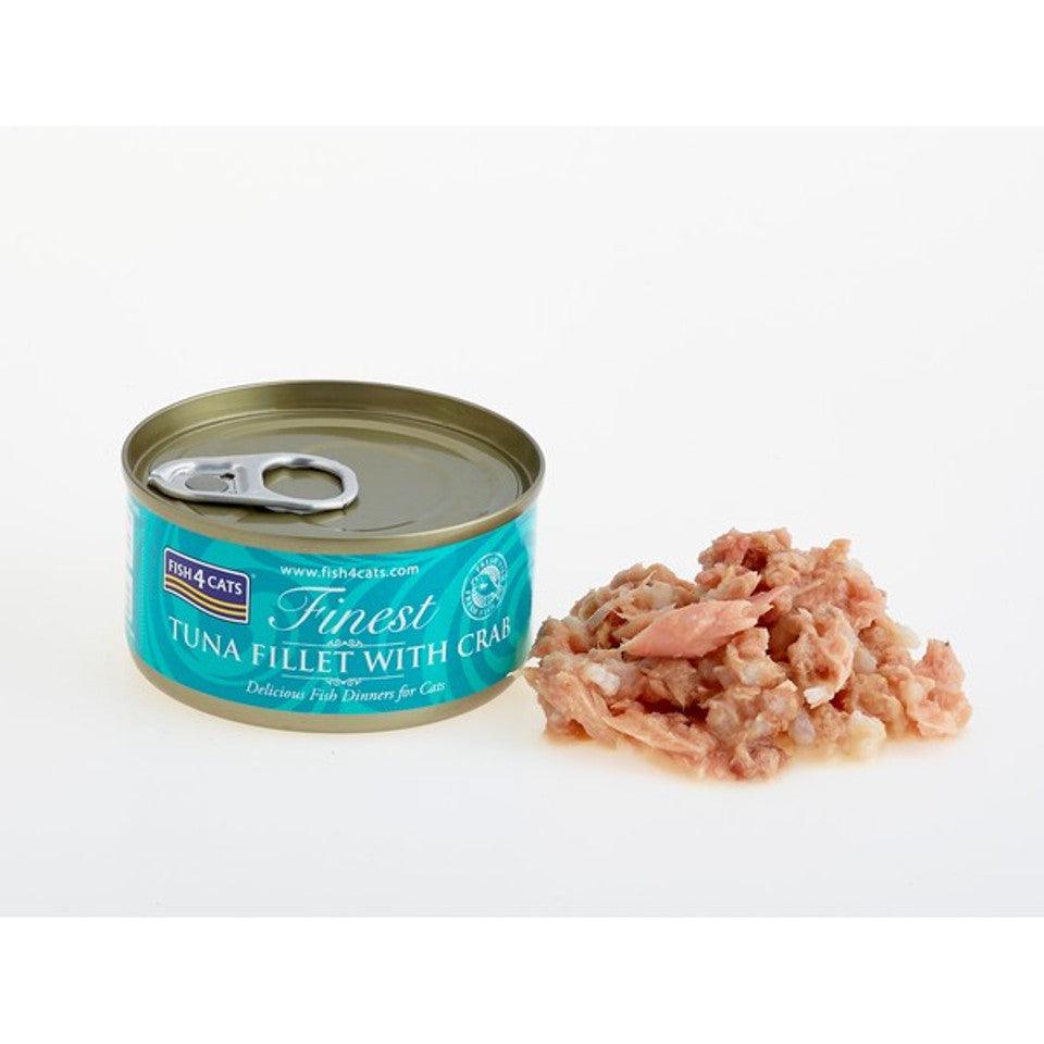 Fish4Cats Finest Tuna Fillet With Crab BUY 9 GET 1 FREE! - North East Pet Shop Fish4Cats