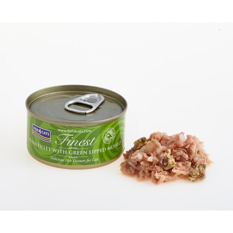 Fish4Cats Finest Tuna Fillet With Mussel BUY 9 GET 1 FREE! - North East Pet Shop Fish4Cats