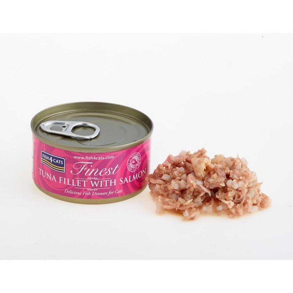 Fish4Cats Finest Tuna Fillet With Salmon BUY 9 GET 1 FREE! - North East Pet Shop Fish4Cats