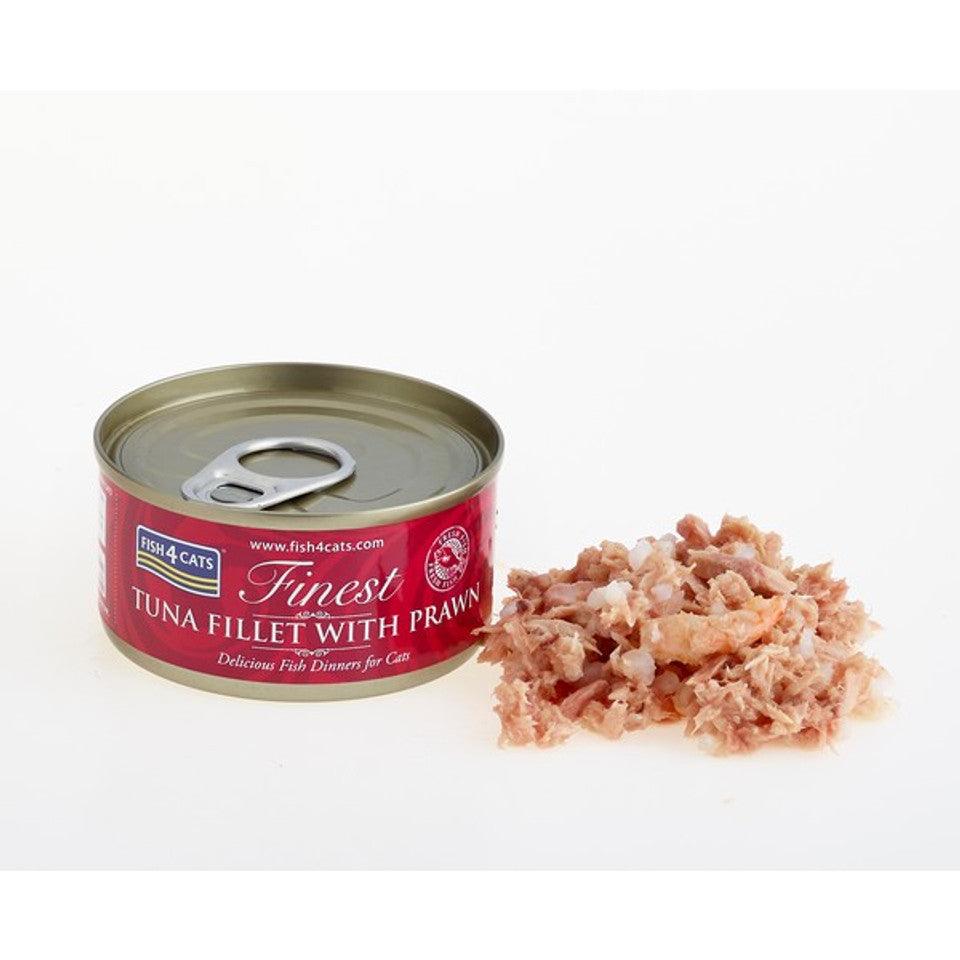 Fish4Cats Finest Tuna Fillet With Shrimp BUY 9 GET 1 FREE! - North East Pet Shop Fish4Cats