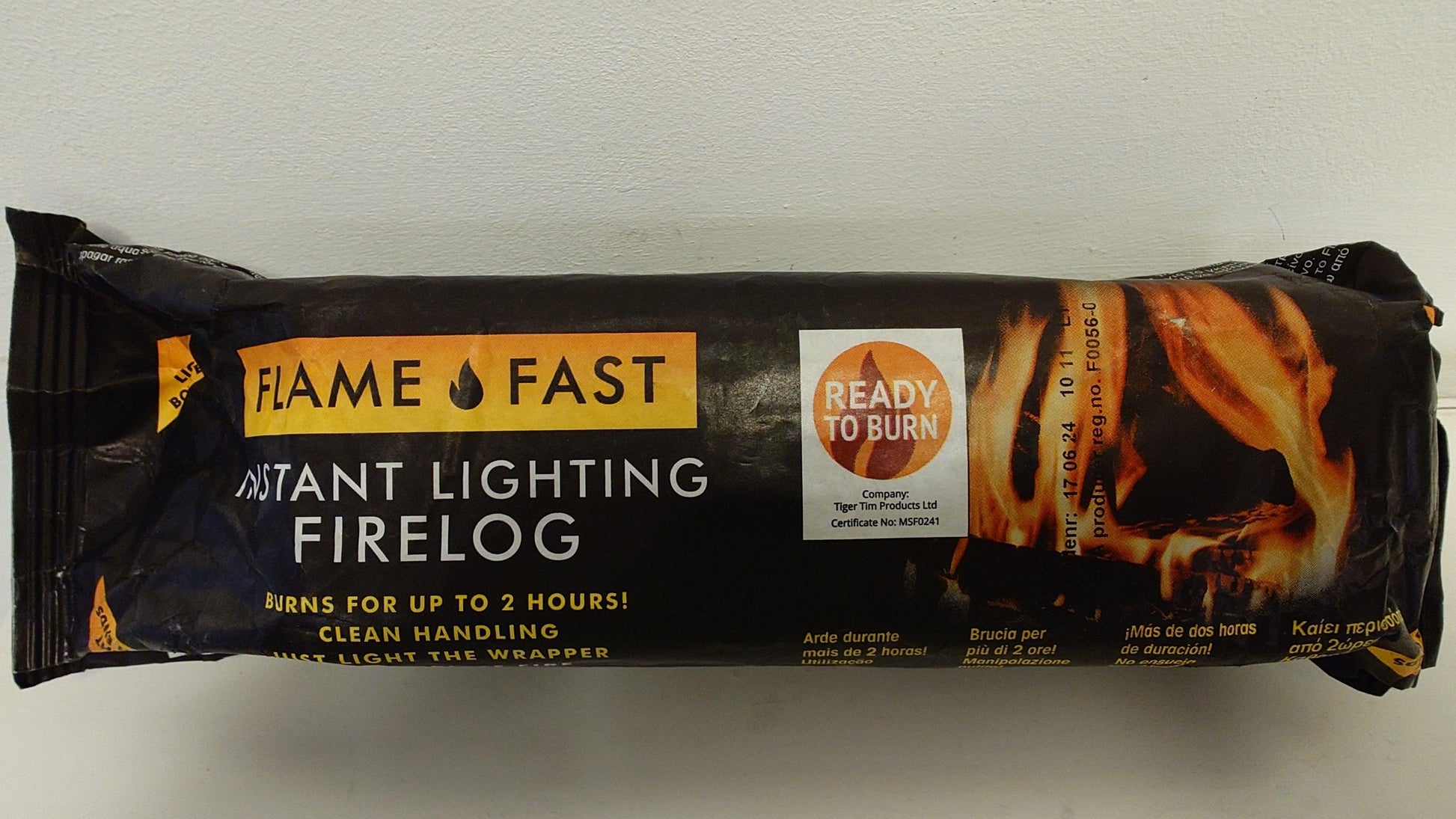 Flame Fast Instant Lighting Firelog - North East Pet Shop Logs Direct