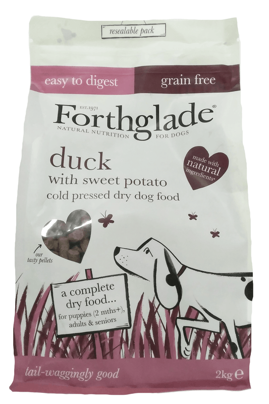 Forthglade Adult Cold Pressed Grain Free Duck with Sweet Potato 2kg - North East Pet Shop Forthglade